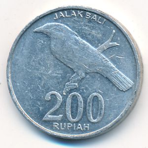 Indonesia, 200 rupiah, 2003