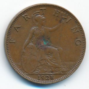 Великобритания, 1 фартинг (1928 г.)