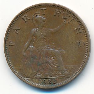 Великобритания, 1 фартинг (1928 г.)