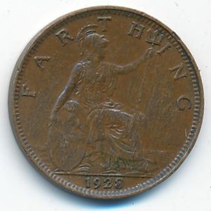 Великобритания, 1 фартинг (1928 г.)