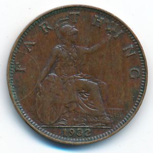 Великобритания, 1 фартинг (1932 г.)