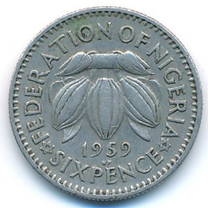 Нигерия, 6 пенсов (1959 г.)