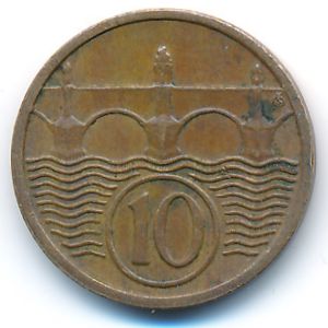 Чехословакия, 10 гелеров (1934 г.)