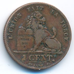 Belgium, 1 centime, 1901