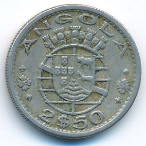 Angola, 2,5 escudos, 1967