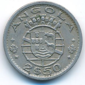 Ангола, 2,5 эскудо (1967 г.)