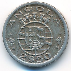 Angola, 2,5 escudos, 1968