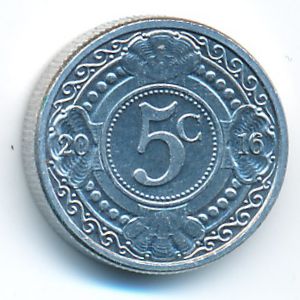 Антильские острова, 5 центов (2016 г.)