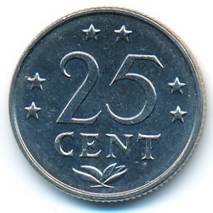 Антильские острова, 25 центов (1979 г.)