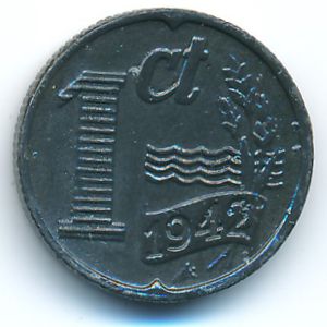 Нидерланды, 1 цент (1942 г.)