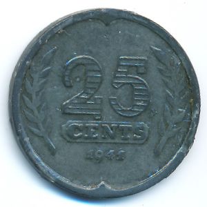 Нидерланды, 25 центов (1941 г.)