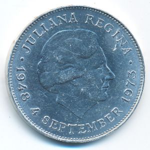 Нидерланды, 10 гульденов (1973 г.)