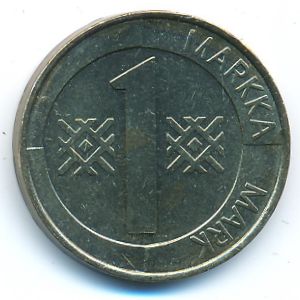 Finland, 1 markka, 1997