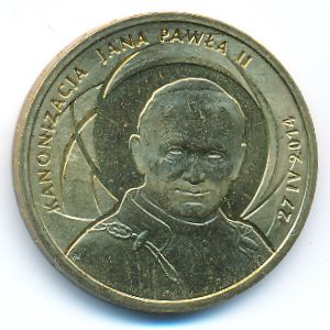 Польша, 2 злотых (2014 г.)