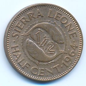 Сьерра-Леоне, 1/2 цента (1964 г.)