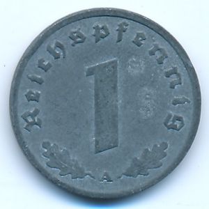 Третий Рейх, 1 рейхспфенниг (1943 г.)