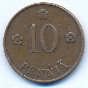Финляндия, 10 пенни (1922 г.)