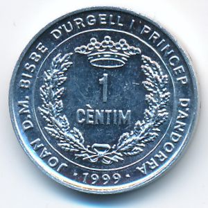 Andorra, 1 centim, 1999