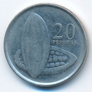 Ghana, 20 pesewas, 2007