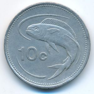 Мальта, 10 центов (1986 г.)