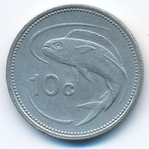 Мальта, 10 центов (1986 г.)