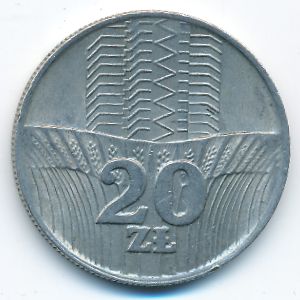 Польша, 20 злотых (1974 г.)