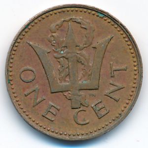 Barbados, 1 cent, 1973