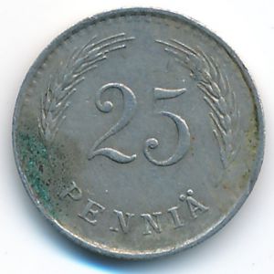 Finland, 25 pennia, 1937