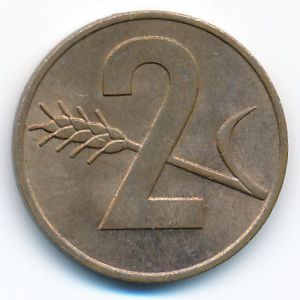 Switzerland, 2 rappen, 1948–1974