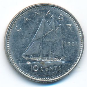 Canada, 10 cents, 1981