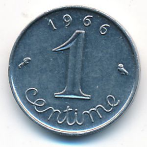 Франция, 1 сентим (1966 г.)