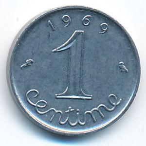 Франция, 1 сентим (1969 г.)