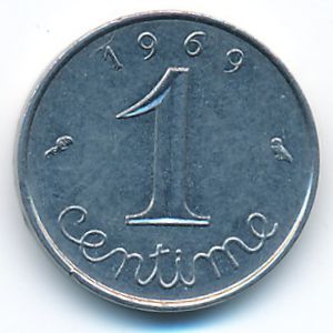 Франция, 1 сентим (1969 г.)