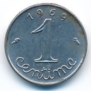 Франция, 1 сентим (1969 г.)
