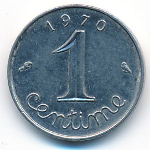 Франция, 1 сентим (1970 г.)