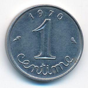 Франция, 1 сентим (1970 г.)