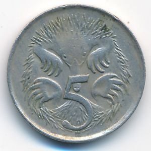 Австралия, 5 центов (1966 г.)