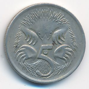 Австралия, 5 центов (1971 г.)