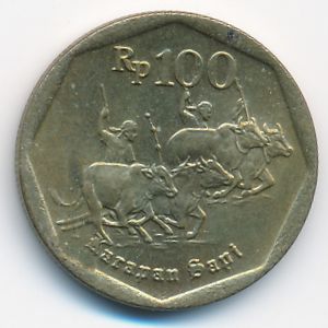 Индонезия, 100 рупий (1991 г.)