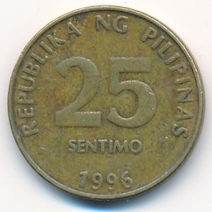 Филиппины, 25 сентимо (1996 г.)