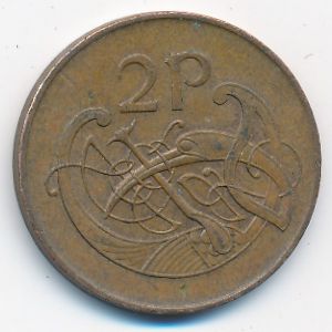 Ирландия, 2 пенса (1975 г.)