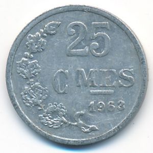 Люксембург, 25 сентим (1963 г.)