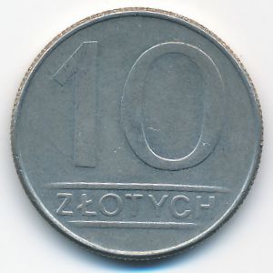 Польша, 10 злотых (1988 г.)