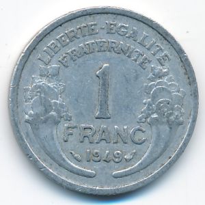 Франция, 1 франк (1949 г.)