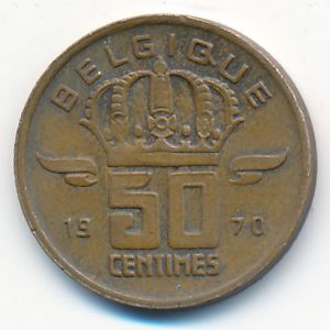 Бельгия, 50 сентим (1970 г.)