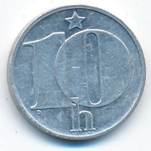 Czechoslovakia, 10 haleru, 1975