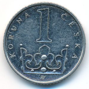 Czech, 1 koruna, 2006