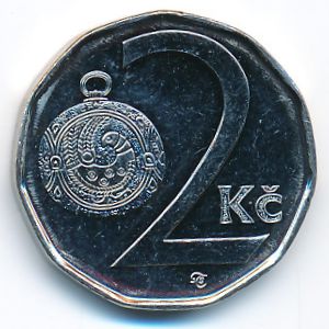 Чехия, 2 кроны (2007 г.)