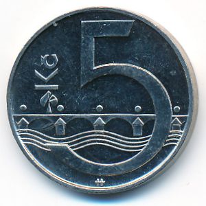 Чехия, 5 крон (2002 г.)