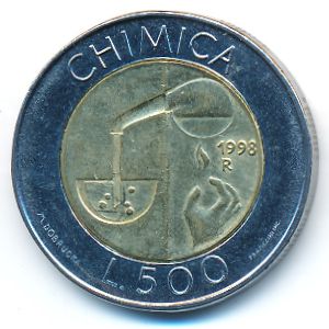 San Marino, 500 lire, 1998